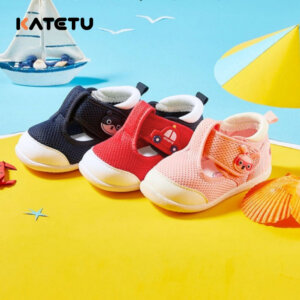 KATETU Crtartu Breathable Mesh Fabric Unisex Baby Walking Shoes XZ72