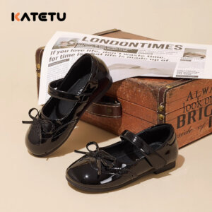 KATETU Elegant Princess Black Dress Shoes X4CK017